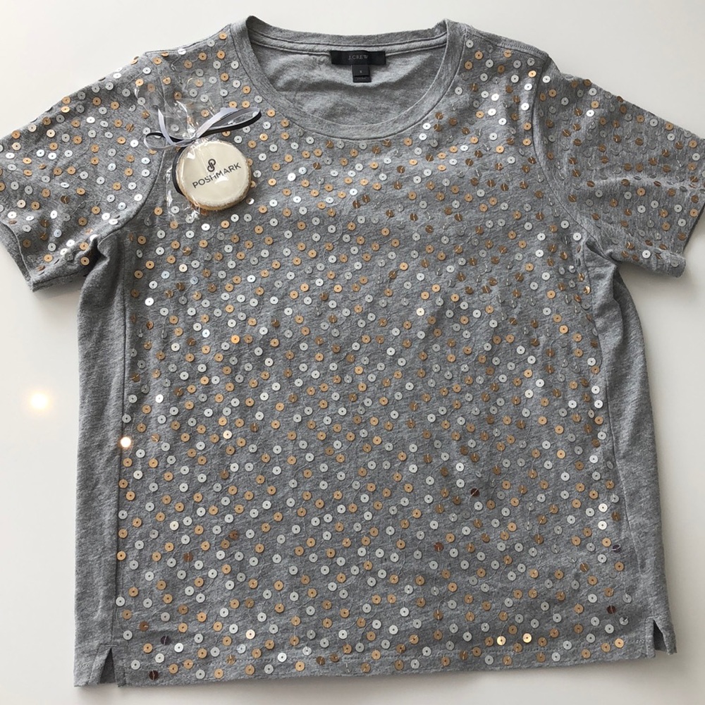 Sparkles ✨ J. Crew t-shirt, Size S, sequins